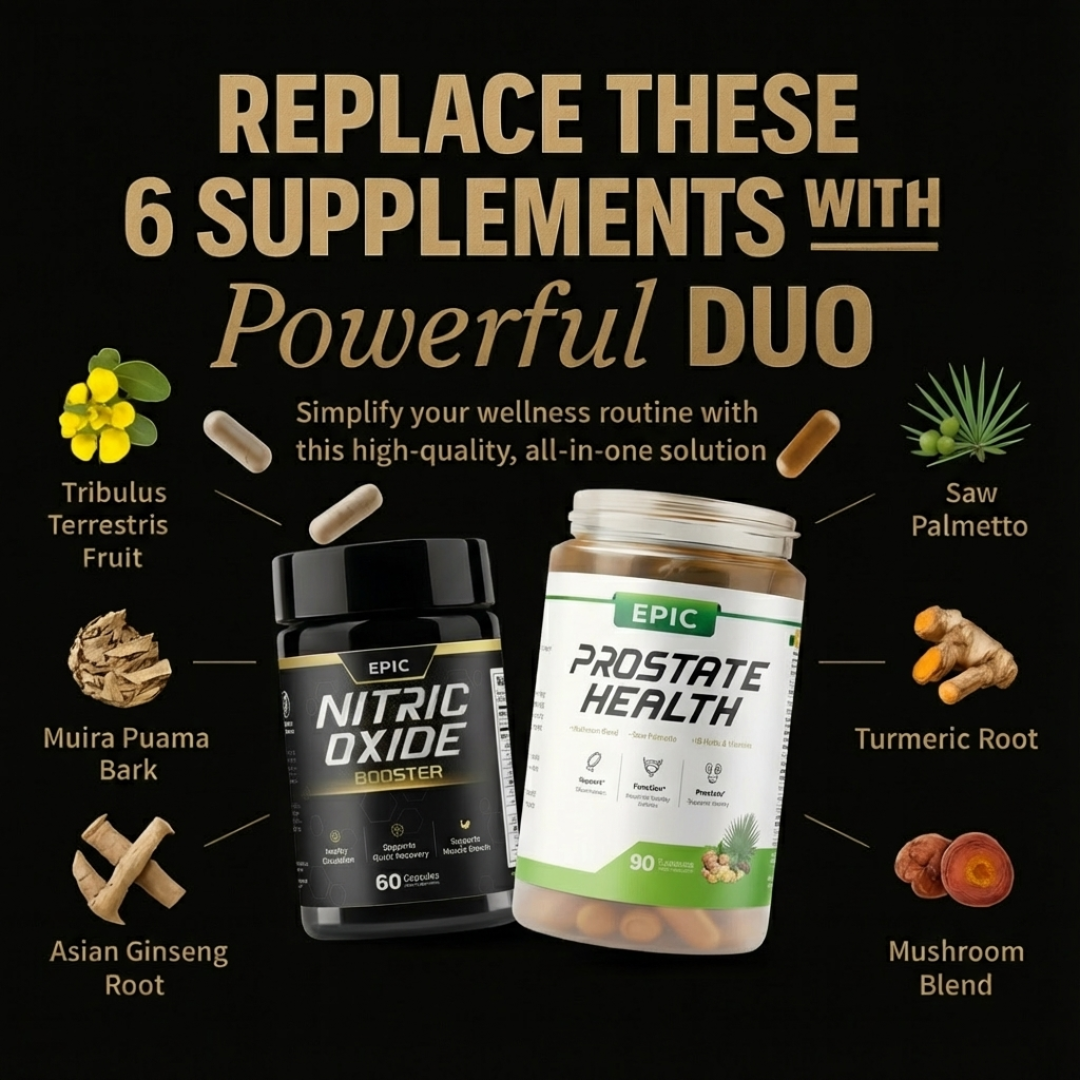 Nitric Oxide + Prostate Health - Ultimate Stack For Better Flow, Sleep, and Sex